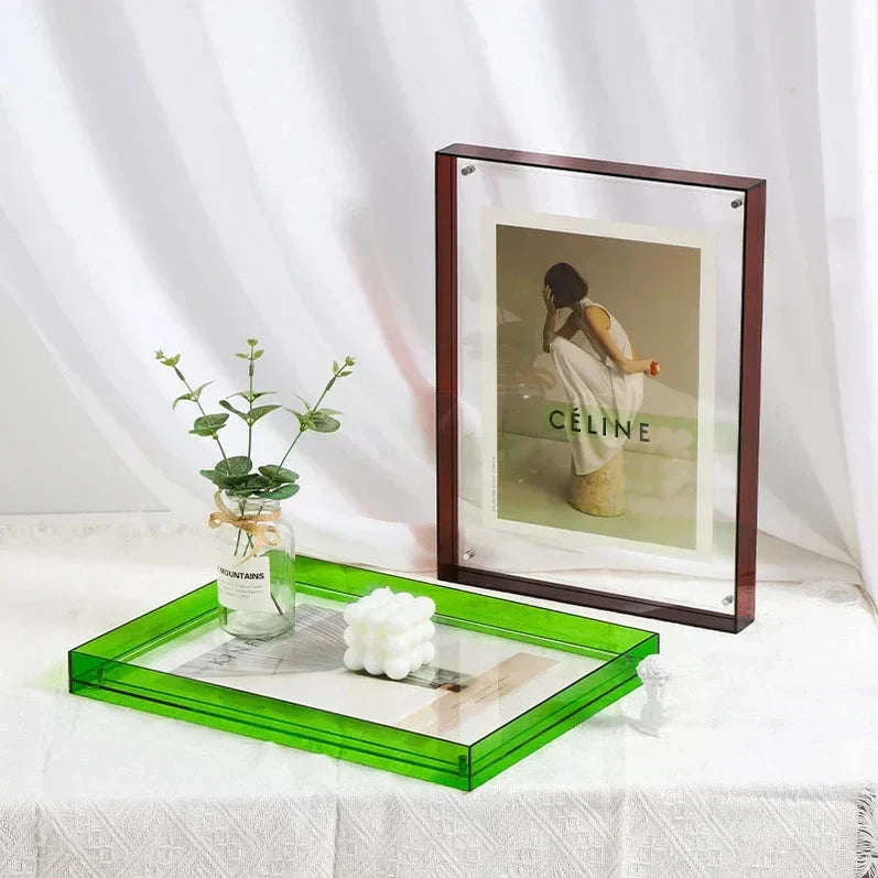 Cadre photo en acrylique transparent
