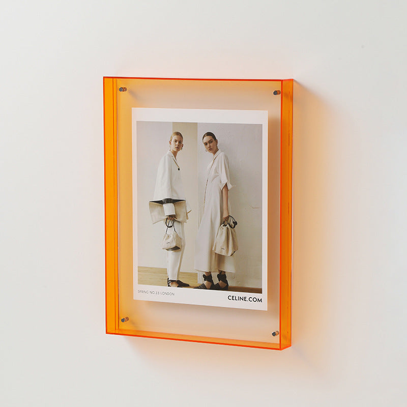 Cadre photo en acrylique transparent