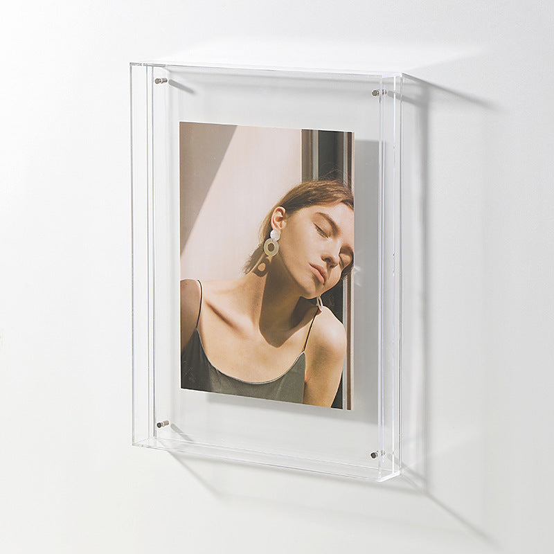 Cadre photo en acrylique transparent
