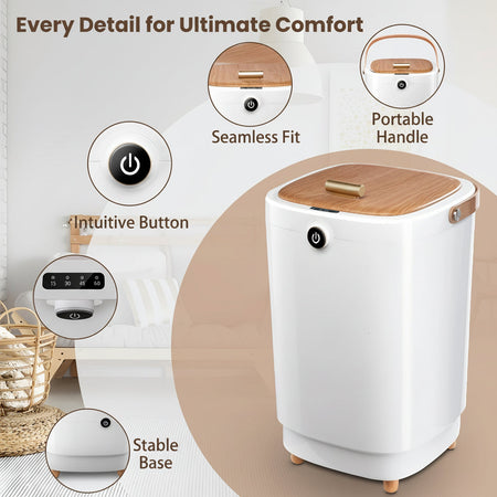 Armoire sèche-serviettes électrique compacte en acier inoxydable
