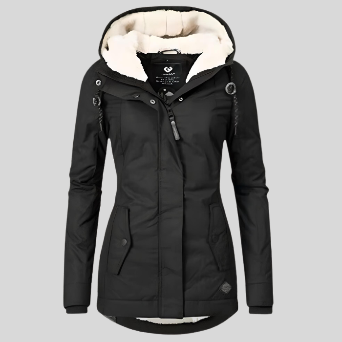 Christin | Veste Imperméable Longue avec Capuche