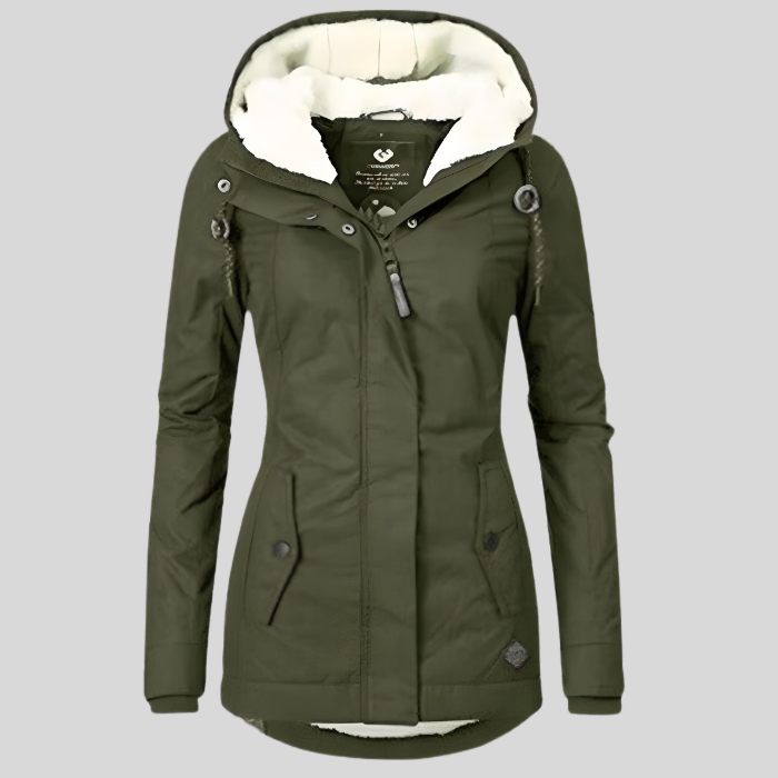 Christin | Veste Imperméable Longue avec Capuche