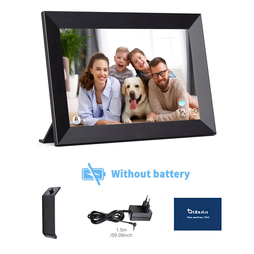 Cadre photo numérique WiFi avec écran tactile HD | Partage de photos instantané pour des souvenirs de famille