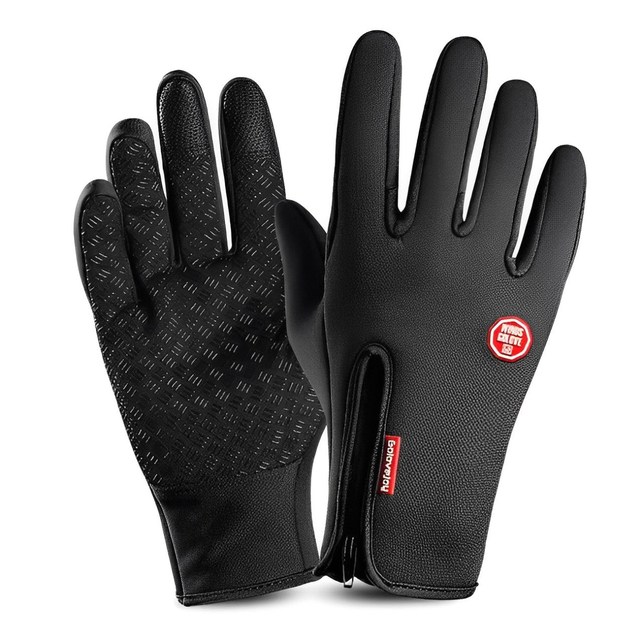 Gants de cyclisme chauds avec 3 supports d'écran tactiles chauds, imperméables, gants de vélo d'hiver unisexes | Sansotis