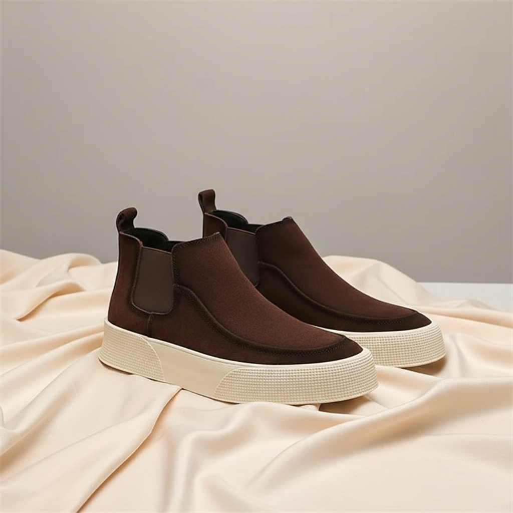 Bottines Chelsea noires pour femmes à semelle structurée pour un style au quotidien