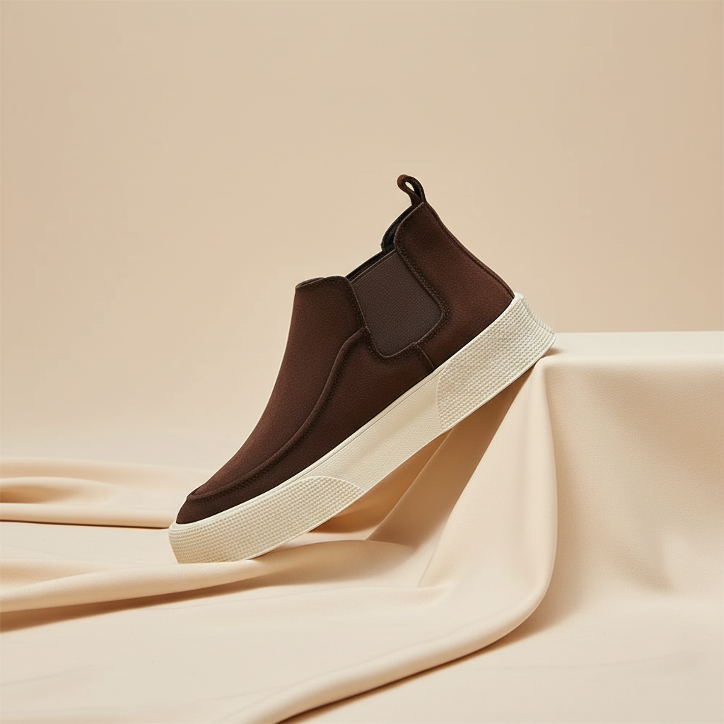 Bottines Chelsea noires pour femmes à semelle structurée pour un style au quotidien