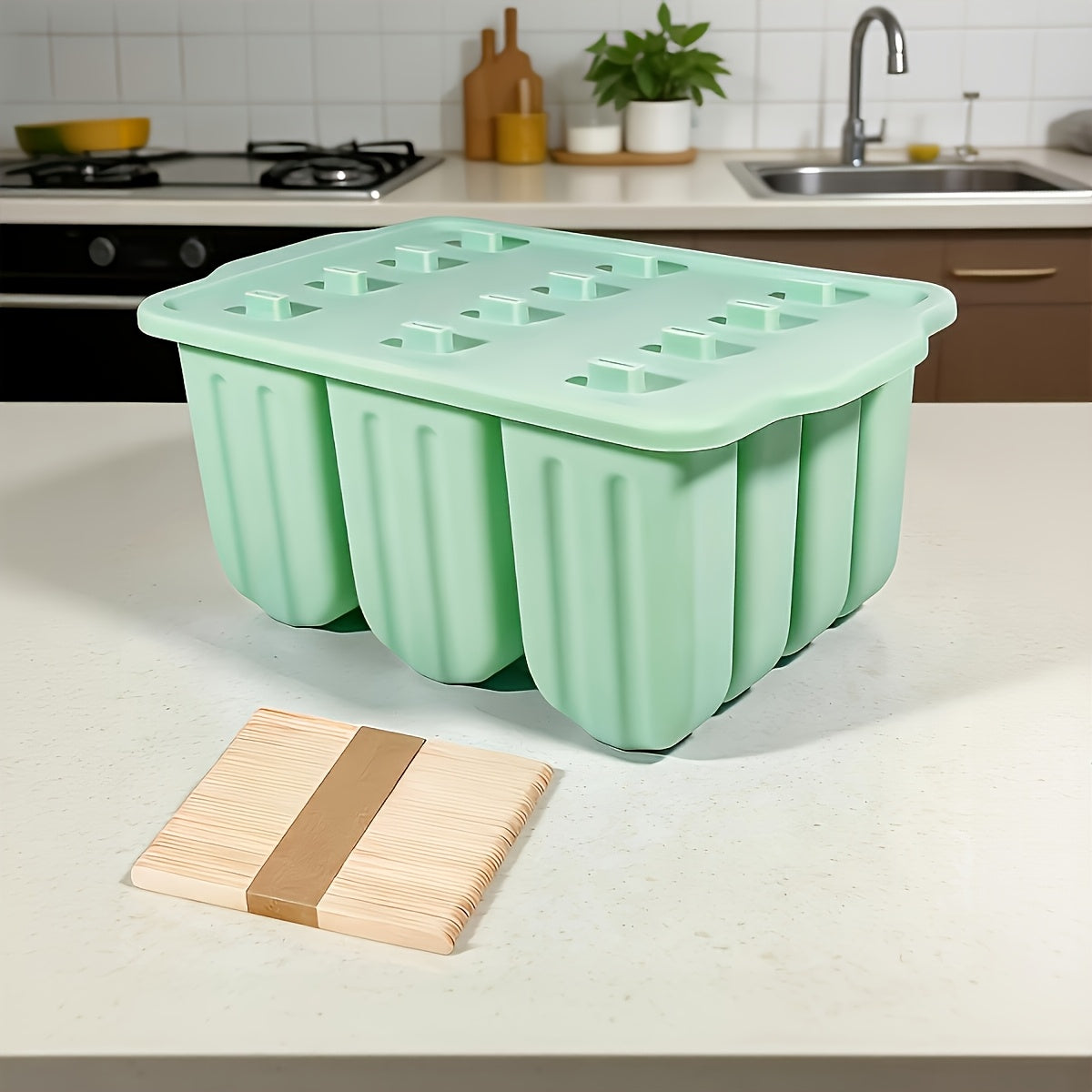 Moule à glaces en silicone pour sucettes glacées maison et collations surgelées