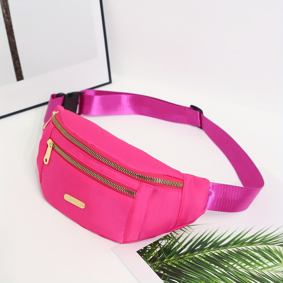 Sac banane léger pour femmes avec plusieurs poches zippées et une sangle réglable