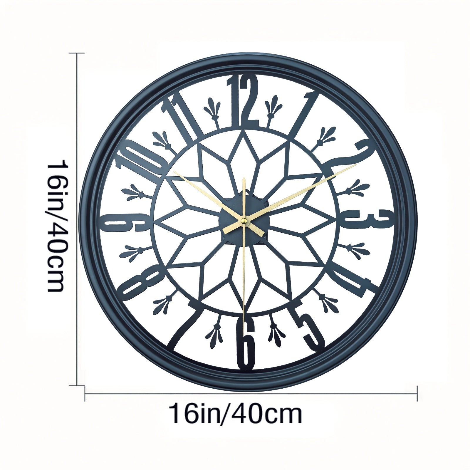 Horloge Murale Industrielle 30cm Mouvement Silencieux Vintage en Métal | Sansotis