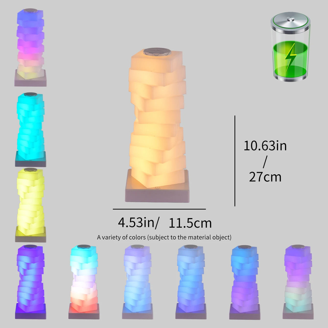Lampe de chevet LED RVB avec commande tactile