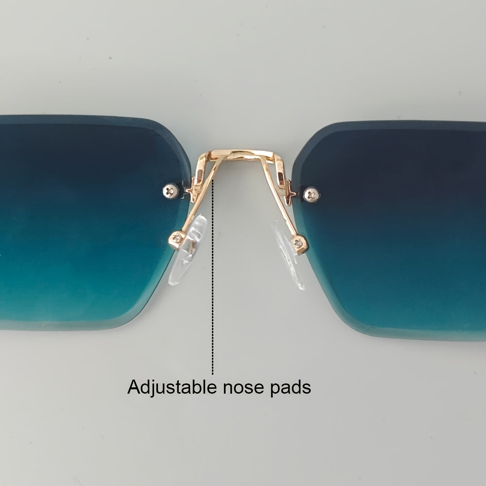 Lunettes Carrées Sans Monture pour Homme – Élégance et Confort Réunis