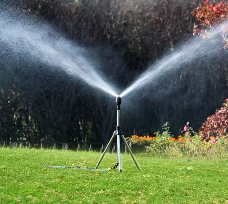 Pulvérisateur d'irrigation rotatif réglable avec couverture à 360°