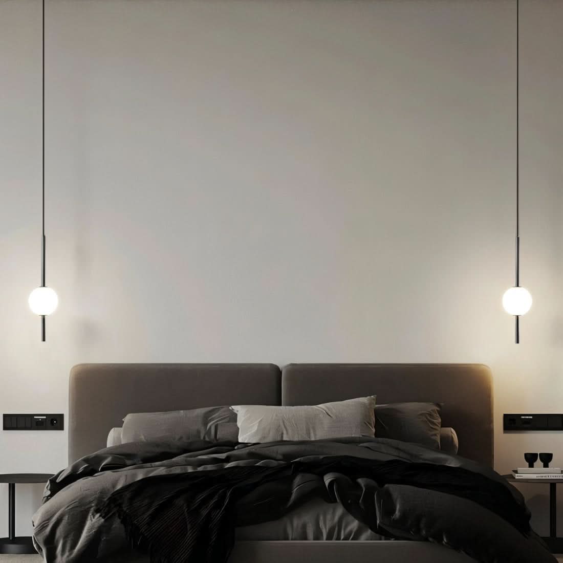 Lampe suspendue LED Globe en verre Afzal