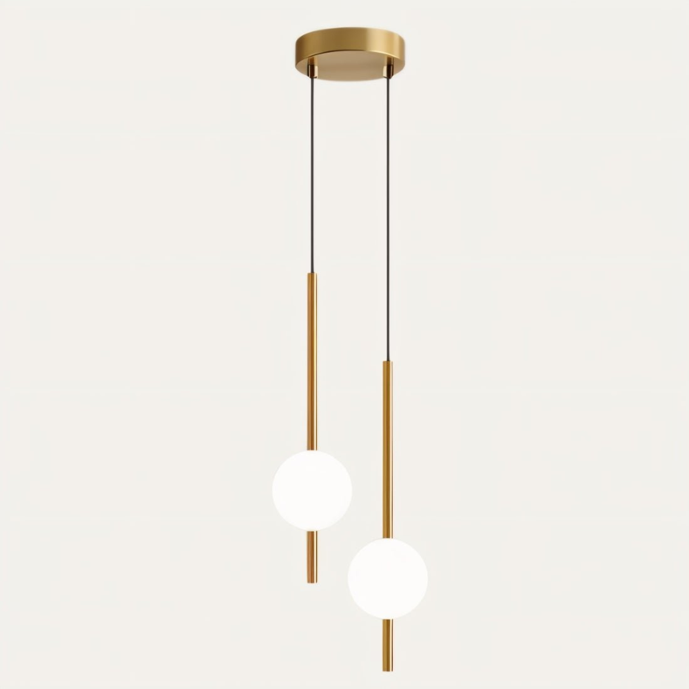 Lampe suspendue LED Globe en verre Afzal