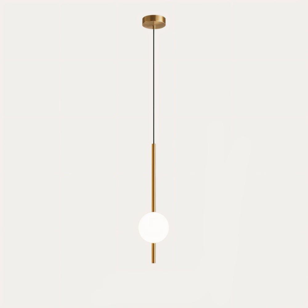 Sansotis | Lampe suspendue moderne en verre et métal – Design scandinave (1 ou 2 points lumineux)