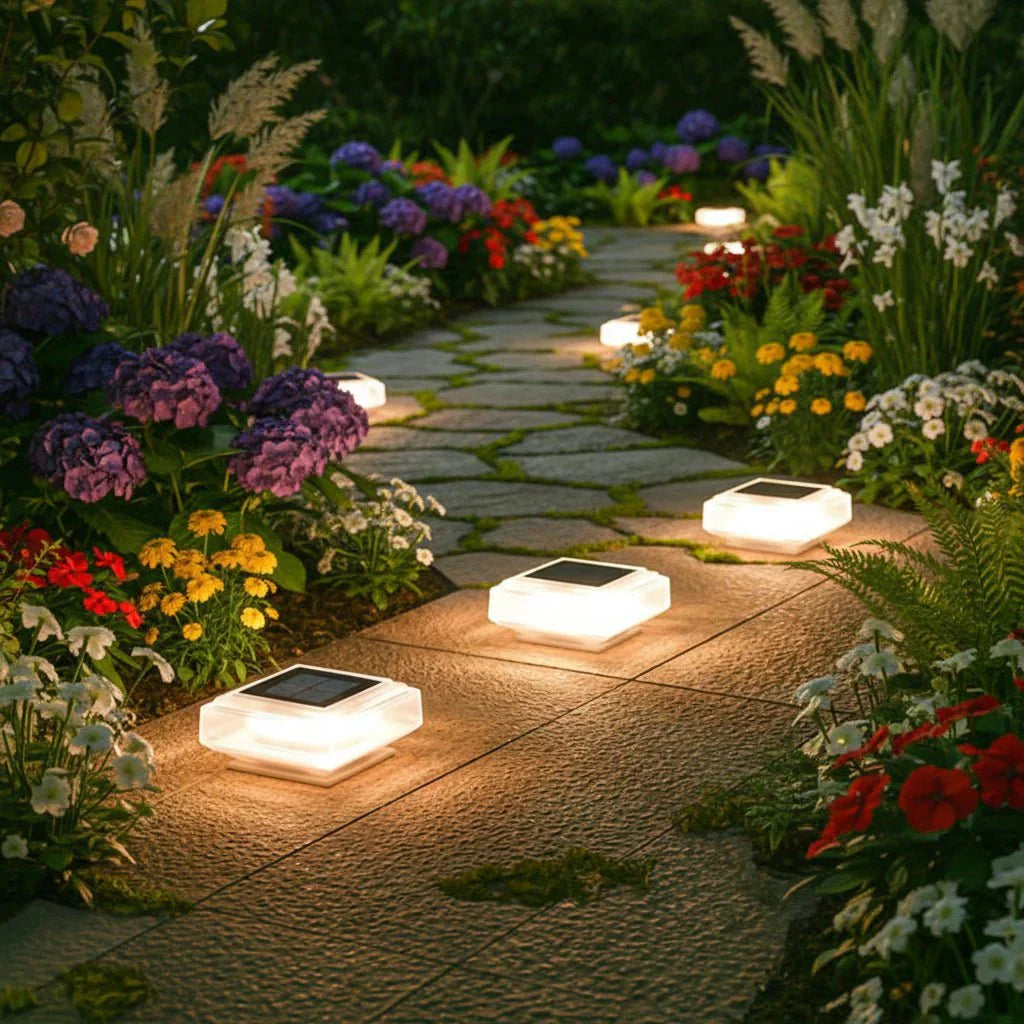Ambiance solaire chaleureuse pour la décoration du jardin