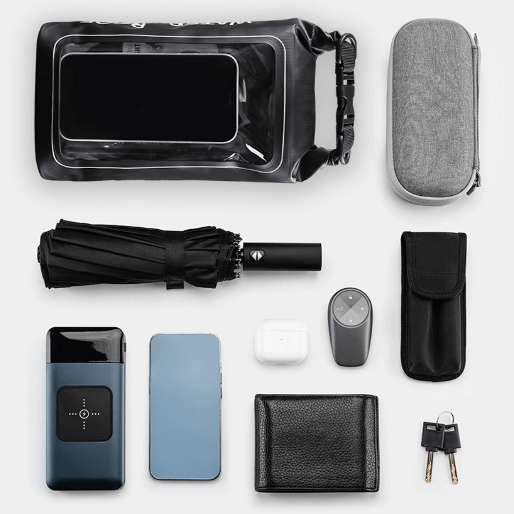 Pochette étanche pour téléphone avec fenêtre transparente pour l'extérieur