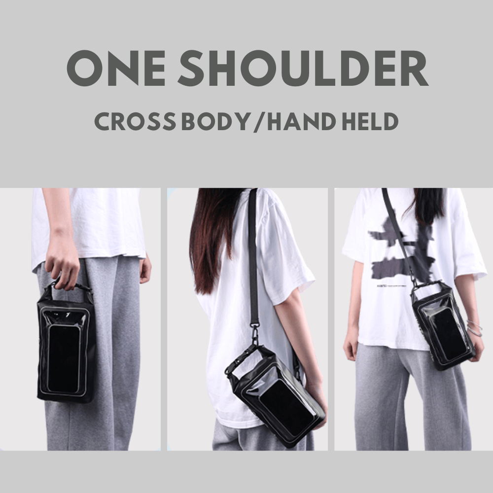 Pochette étanche pour téléphone avec fenêtre transparente pour l'extérieur
