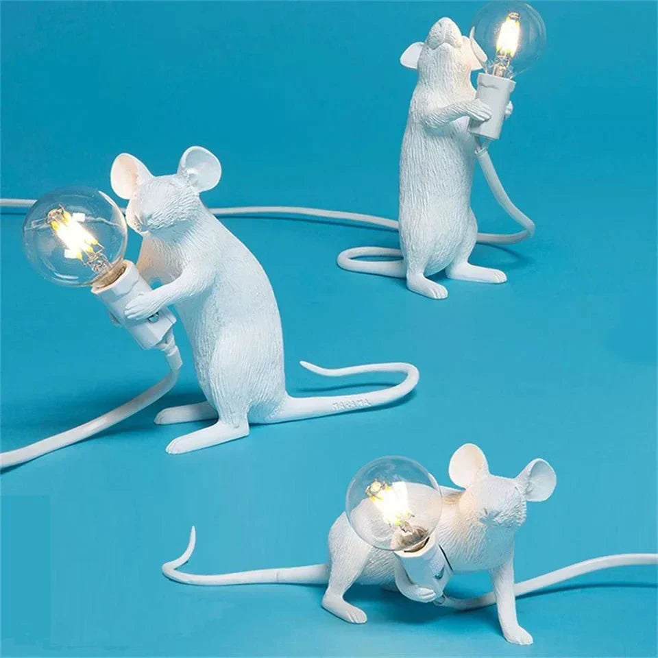 Lampe de bureau LED souris de style Art déco Royallure - Éclairage de bureau ludique