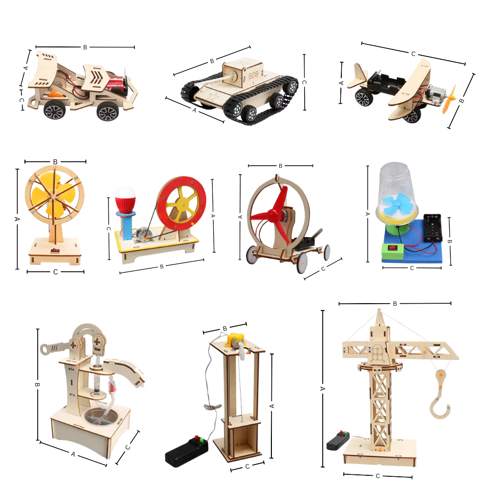 Jouet d'apprentissage construction en bois à assembler
