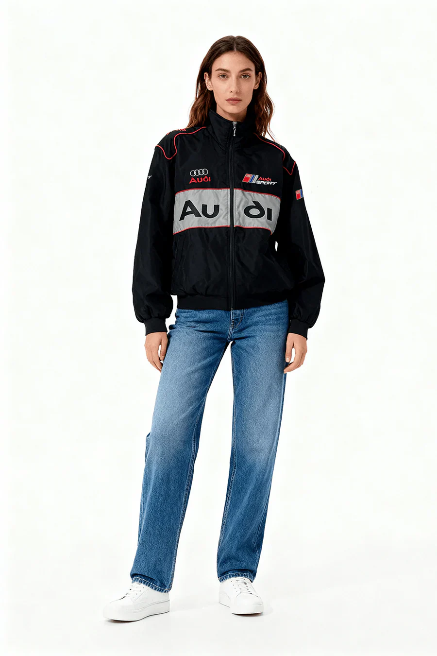 Veste de course Audi Vintage Racing – Unisexe – Rétro
