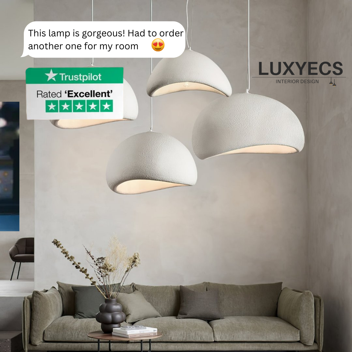 Lampe suspendue Aurea, éclairage d'ambiance moderne à intensité variable