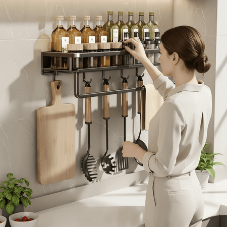 Étagère murale élégante pour cuisine et salle à manger