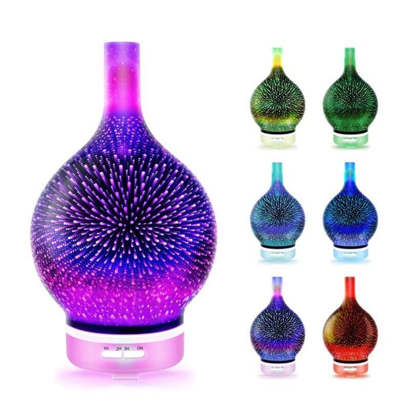 Diffuseur d'huiles essentielles d'humidificateur d'air de feux d'artifice 3D