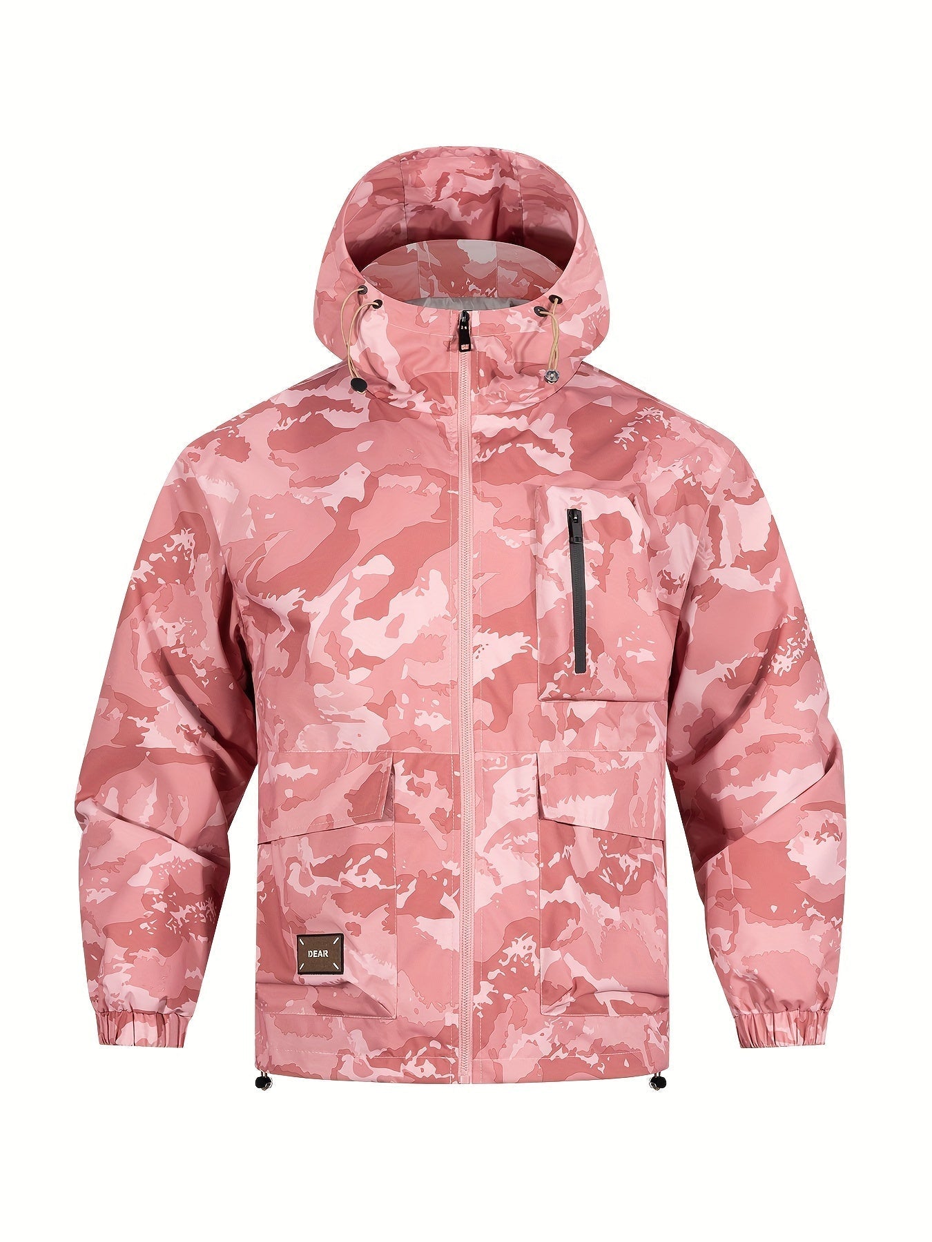 Veste pour homme avec motif camouflage et capuche – décontractée et confortable