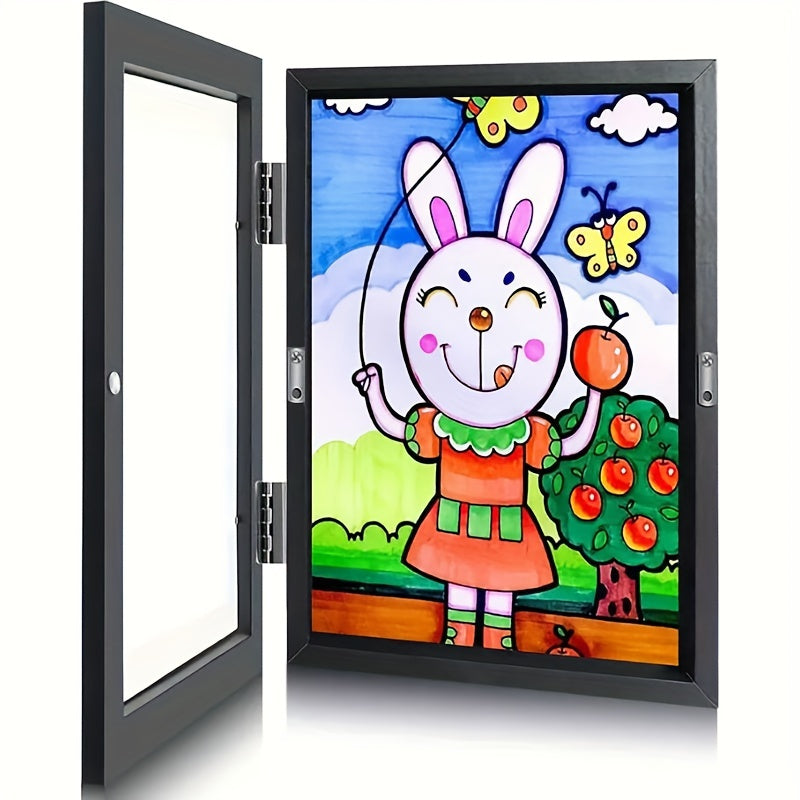 KidArtFrame – Cadre photo pour enfants de dessin animé avec cadre en bois