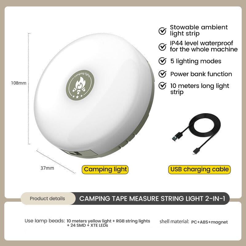 Guirlandes lumineuses imperméables extérieures portables