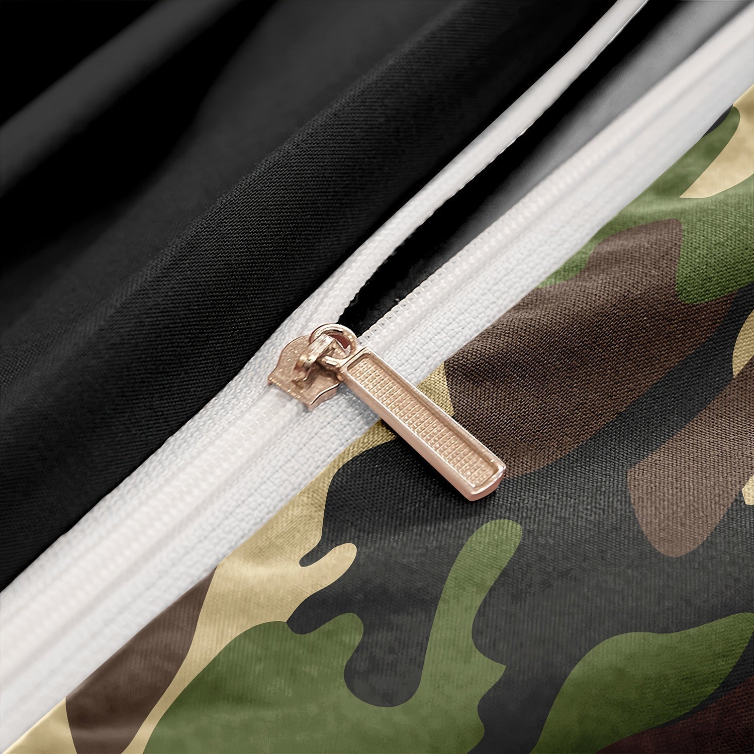 Ensemble de literie camouflage moderne | Mélange de coton à motif militaire