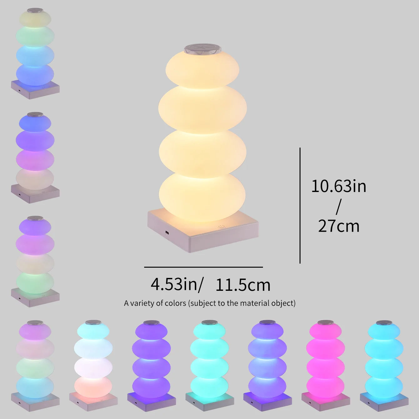 Lampe de chevet LED RVB avec commande tactile