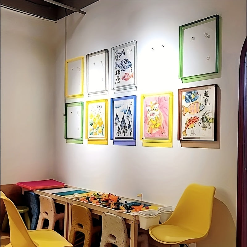 VividFrame – Cadre photo transparent coloré pour mur et table