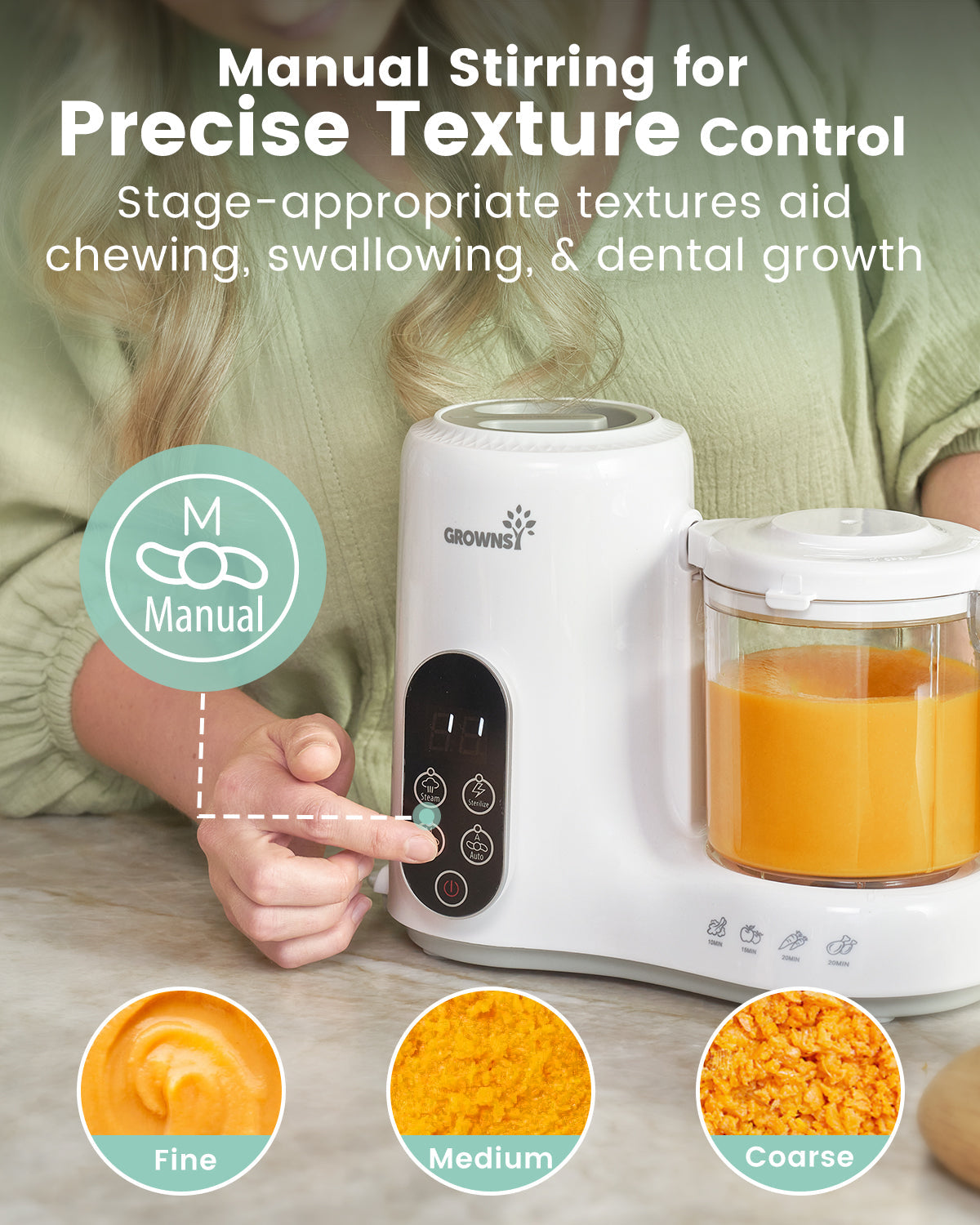 Grownsy NutriChef – Préparateur de Repas pour Bébé