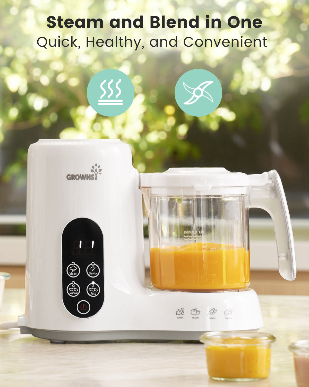Grownsy NutriChef – Préparateur de Repas pour Bébé