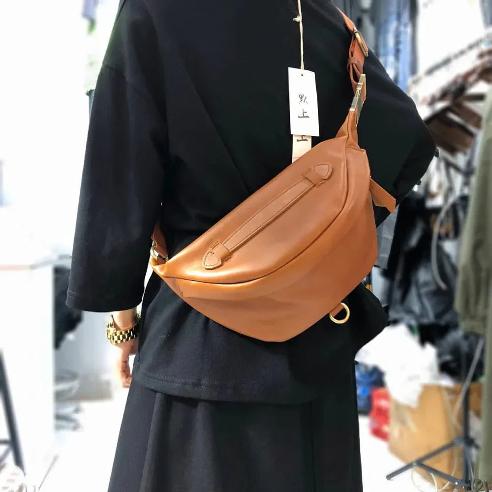 Banane en Cuir Véritable pour Femmes