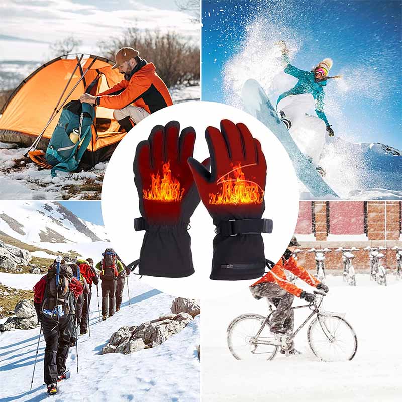 Gants chauffants à piles – Chaleur réglable pour une utilisation hivernale