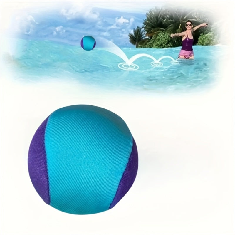 Balle ricocheuse aquatique pour piscine et plage avec design en silicone rebondissant