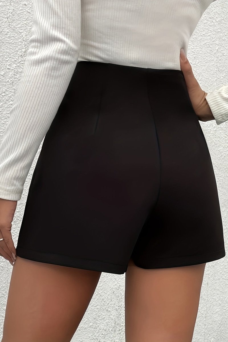 BRYALINA – Jupe-culotte décontractée à fermeture éclair et à double bouton