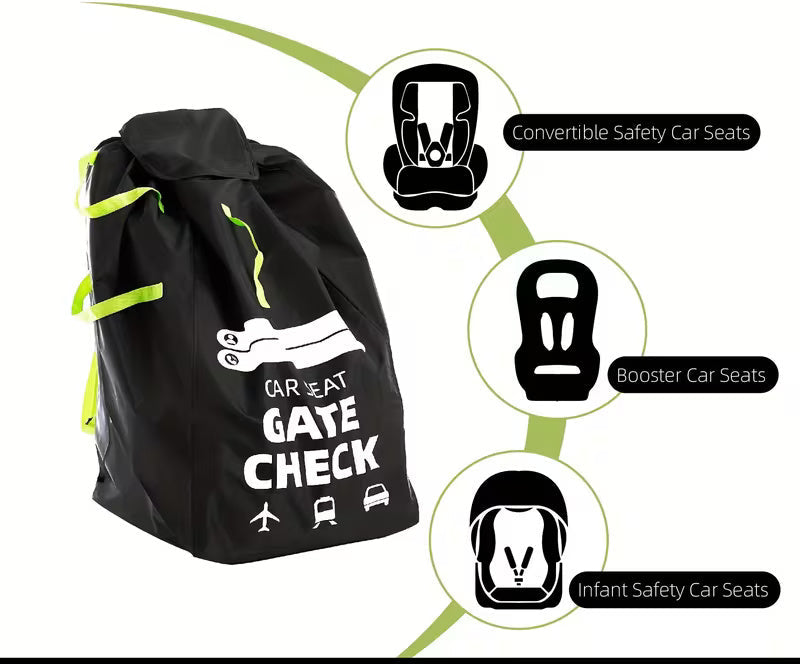 Sac à dos de voyage pour siège-auto convertible | Protège-siège étanche pour enfants