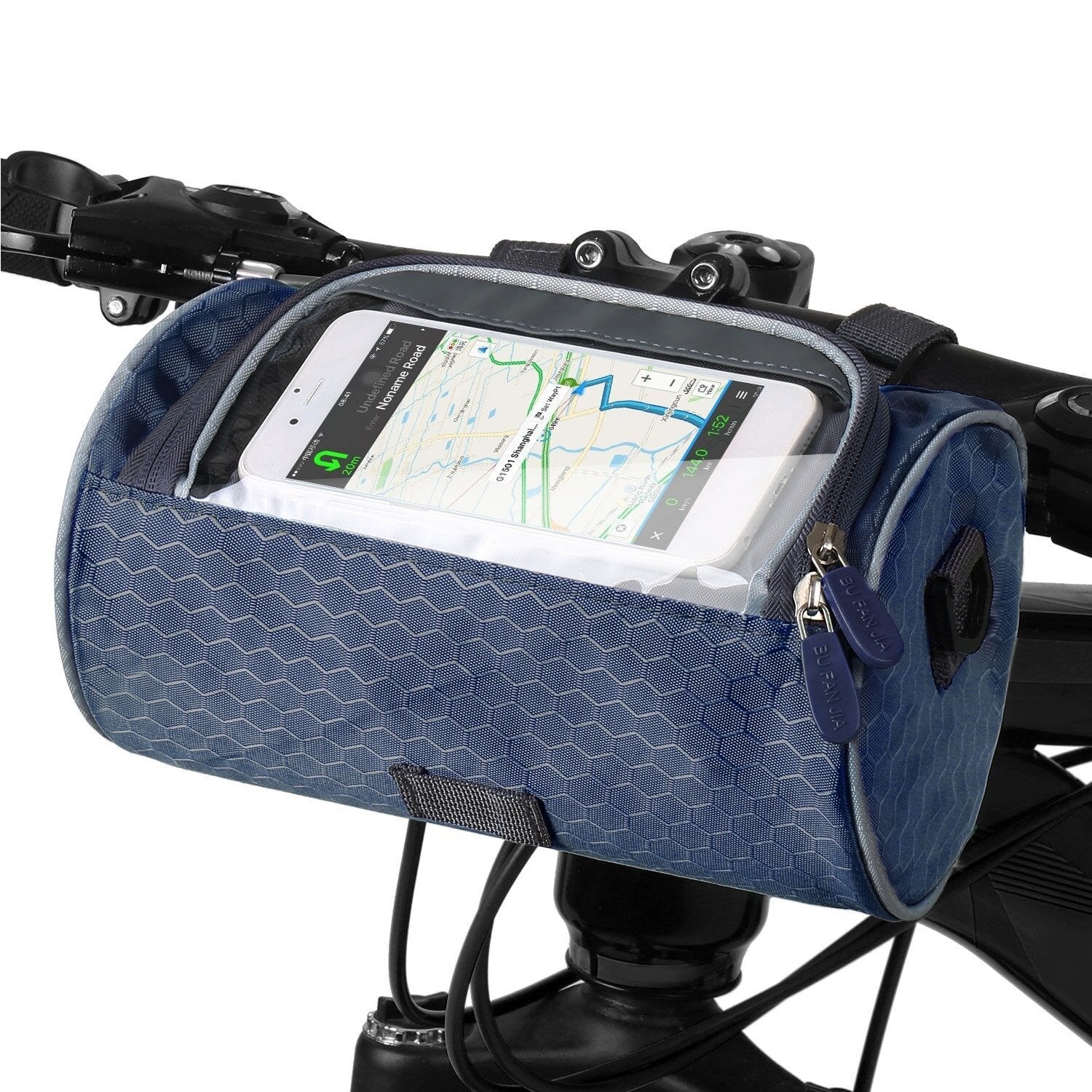 Sac de guidon pratique pour vélo avec porte-smartphone et matériau résistant à l'eau