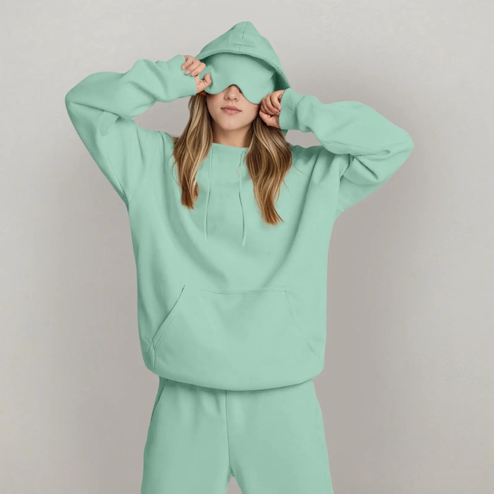 Sweat à Capuche de Voyage Incognito™ pour Femme – Confort Absolu & Masque Intégré