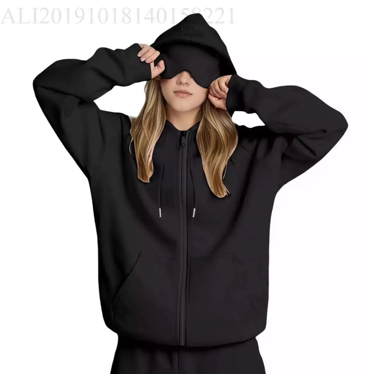 Sweat à Capuche de Voyage Incognito™ pour Femme – Confort Absolu & Masque Intégré