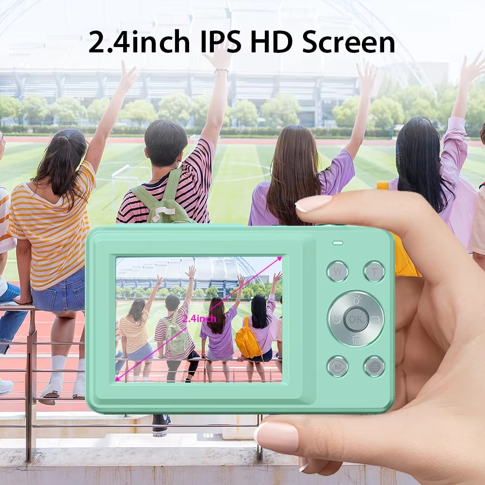 Appareil photo numérique pour enfants, 44MP 1080P HD avec zoom 16X