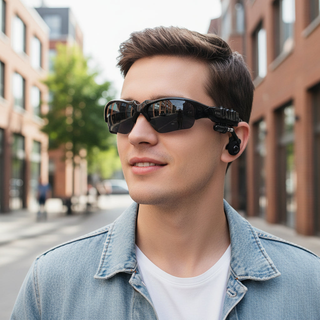Fonction mains libres pour casque de lunettes de soleil Bluetooth