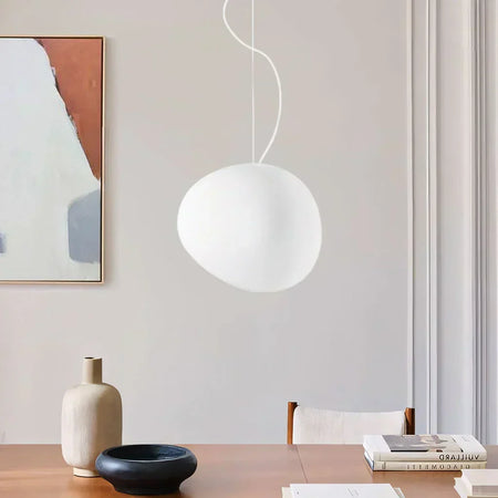 Lampe suspendue moderne | Conception en verre de galets