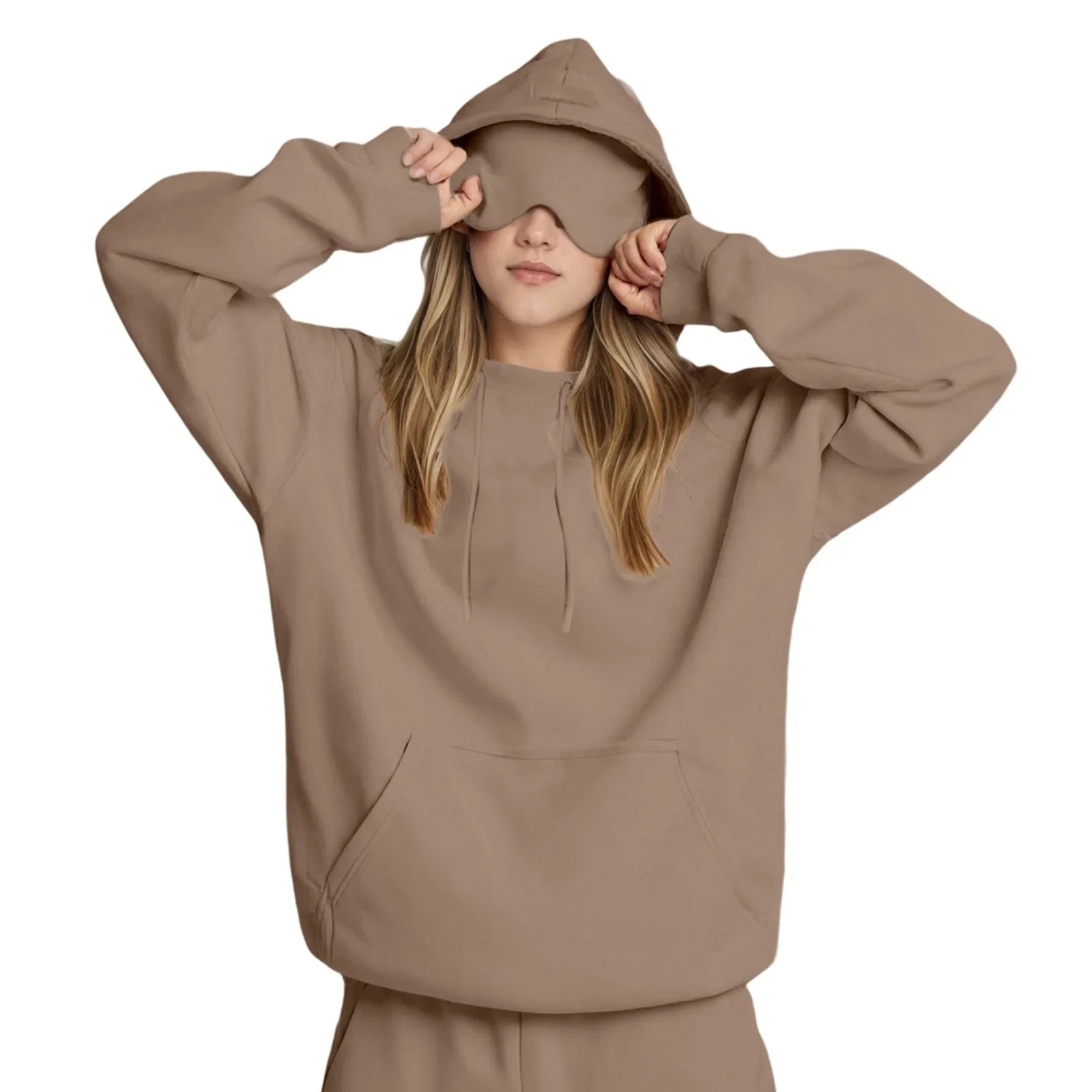 Sweat à Capuche de Voyage Incognito™ pour Femme – Confort Absolu & Masque Intégré