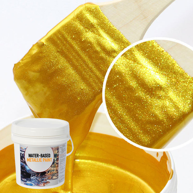 Peinture Métallisée Effet Feuille d'Or — Finition Brillante (pinceau inclus)