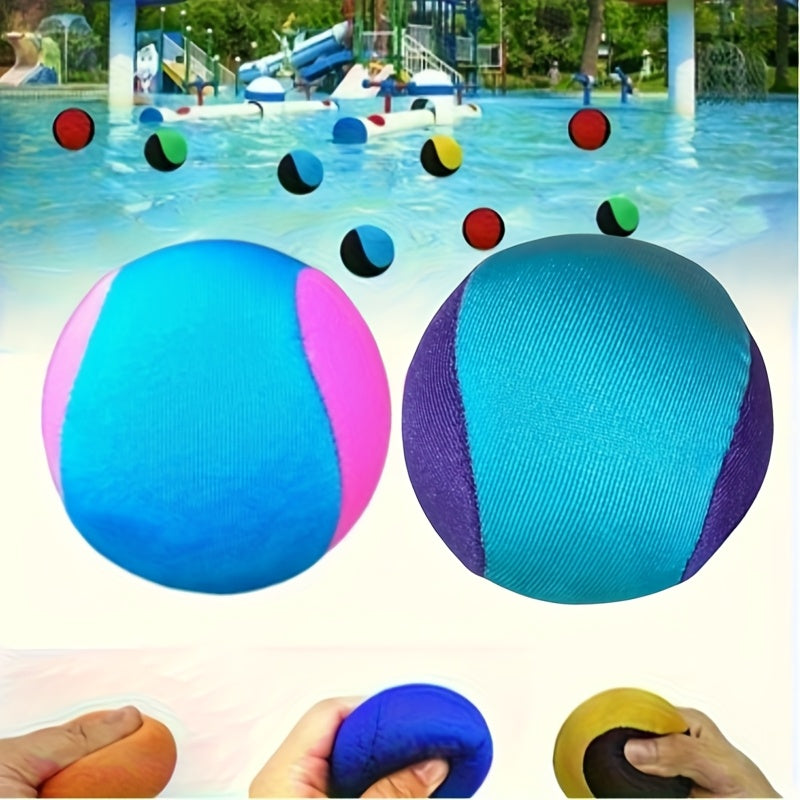 Balle ricocheuse aquatique pour piscine et plage avec design en silicone rebondissant